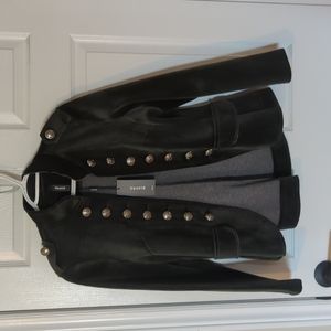 Woman's Venti 6 military inspired jacket, green velvet, size M